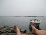 Sola och kolla båten
