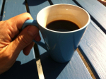 Kaffe håller modet uppe