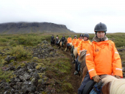 Fortsatt skritt genom lavafälten