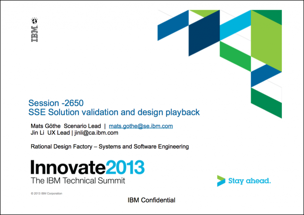Innovate2013-2650_SSE_Solution_validation_and_design_playback
